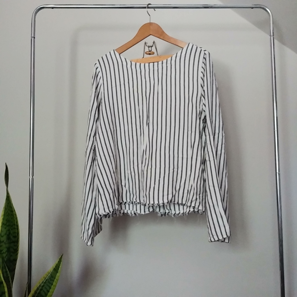 Anthro blouse bell sleeve